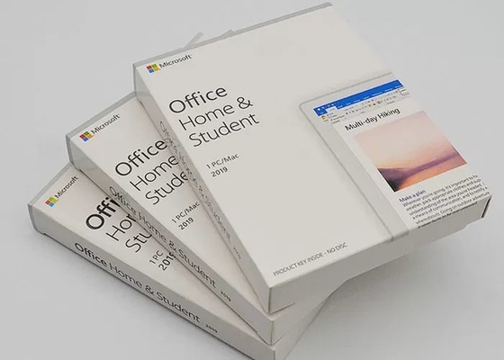 Подлинный положенные в коробку дом и студент Майкрософт Офис 2019 загерметизировали Mac ПК Windows